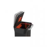 Joseph Joseph Joseph JJ-Trash can 30l. Titanium carbon black