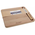 Wooden Wooden board with cheese knife / Jean Dubost