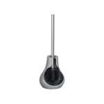 Toilet Toilet brush with partially opened drop-shaped container, toilet set DROP NEO - WENKO