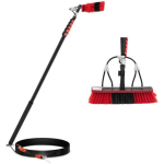 Ulsonix Telescopic brush with water connection for washing windows and panels, width 35 cm, 185-900 cm