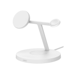 Belkin BoostCharge Pro K&otilde;rvaklapid, Nutitelefon, Nutikell Valge USB Traadita laadimine Kiirlaadimine Hoonesisene