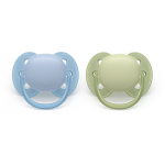 Philips Philips AVENT SCF091/37 lutt &Uuml;lipehme lutt Ortodontiline Silikoon Sinine, Roheline