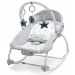 Baby Baby Mix - multifunctional bed with rocking function | Gray stars