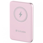 Verbatim Charge 'n' Go Liitiumpol&uuml;meer (LiPo) 10000 mAh Traadita laadimine Roosa
