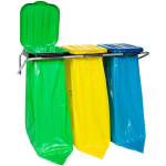 Gsg24 Wall holder for waste sorting, 3 colors - 120L bags