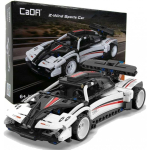 Klocki Klocki konstrukcyjne CaDA Samoch&oacute;d sportowy rycksnowy white Z-Wind Sports Car Auto with disc device pull back 321 parts