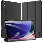 Dux Dux Ducis Leather Case with Stand for Samsung Tab S10+ / S9+ / S9 FE+ - Black