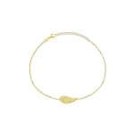 Brilio Brilio Silver Brilio Silver Delicate gold plated angel wing bracelet BRC129Y