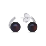 Brilio Brilio Silver Brilio Silver stylish silver earrings with pearl and zircons EA787WBC