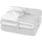 AmeliaHome Blanket SHLEEPY, 130X180 cm, color: white