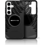 Mercedes Mercedes AMG Transparent Rhombs MagSafe Samsung Galaxy S25 phone case black