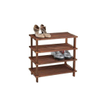 Kesper Tall shoe cabinet made of spruce, spacious and adjustable shoe rack with four shelves