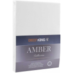 Bed Bed sheet DecoKing Amber White, 220x200 cm, with elastic