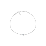 Brilio Brilio Silver Brilio Silver Minimalist silver bracelet Heart BRC30W
