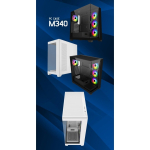Fortron Fortron FSP Geh Midi M340 BA ATX/M-ATX/M-ITX/ARGB oN Black retail