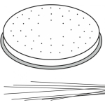 Pasta Pasta making nozzle Capelli D'Angelo 22 holes 1 mm - Hendi