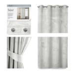 &Ouml;&ouml;riie &Ouml;&ouml;riie r&otilde;ngastega AmeliaHome VELVET 140X245 cm, 1 tk, v&auml;rv: valge