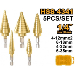 Ingco HSS spiraalpuuride komplekt 9 tk