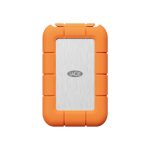LaCie STND4000400 v&auml;line SSD-ketas Thunderbolt tehnoloogia 4 TB USB t&uuml;&uuml;p-C USB4 Gen 3x2 Oranž, Roostevaba teras