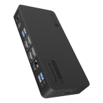 ICY ICY BOX IB-DK2255AC Juhtmega &uuml;hendatud USB 3.2 Gen 2 (3.1 Gen 2) Type-C Must