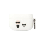 Karl Karl Lagerfeld KLACAPSILKCW AirPods Pro cover white Silicone Karl & Choupette