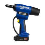 Cordless Cordless riveter GESIPA AccuBird PRO CAS 2x2Ah/18V