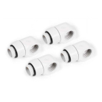 Alphacool Eiszapfen L-Verbinder drehbar G1/4 AG auf G1/4 IG - 4 St&uuml;ck white
