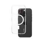 PanzerGlass CARE by &reg; Flagship Case Transparent Urban Combat w. White MagSafe iPhone 16 Pro mobile phone case
