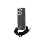 Case Case Guess GUHCP16XHC4SEK iPhone 16 Pro Max 6.9" black/black hardcase Crossbody Cord 4G Print