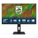 Philips 3000 series 27B1N3800/00 PC lamekuvar 68,6 cm (27") 3840 x 2160 pikslit 4K Ultra HD LCD Must