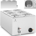 Royal Royal Catering Electric food warmer with 6 GN 1/6 containers, 600 W