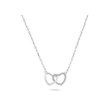 Brilio Brilio Silver Brilio Silver Romantic silver necklace with zircons NCL91W