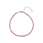 Agate Agate Mineral Bracelet with Pink Tourmaline POL-B19/21L