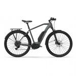Helkama SE electric bike, 60 cm, 10-speed, tummanharmaa