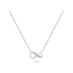 Brilio Brilio Silver Brilio Silver Fashion Silver Infinity Necklace with Zircons NCL76W