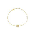 Brilio Brilio Silver Playful Gold-Plated Paw Bracelet BRC29Y