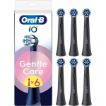 Oral-B iO Gentle Care brush head, 6 pcs, black