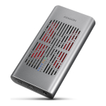Axagon EEM2-20GD HDD/SSD dokkimisjaam USB 3.2 Gen 2 (3.1 Gen 2) Type-C Must, Hall