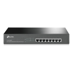 TP-Link TL-SG1008MP v&otilde;rgul&uuml;liti Mittejuhitav Gigabit Ethernet (10/100/1000) Power over Ethernet tugi Must