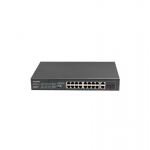 Lanberg RSFE-16P-2C-250 v&otilde;rgul&uuml;liti Mittejuhitav Gigabit Ethernet (10/100/1000) Power over Ethernet tugi 1U Must