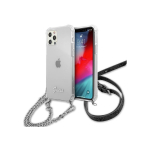 Guess GUHCP12MKC4GSSI iPhone 12/12 Pro 6.1quot Transparent hardcase 4G Silver Chain