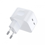 Charger Charger CHOETECH 2x USB Type-C, 35W, PD3.0, Qc3.0