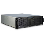 Inter-Tech 3U-30248 P&uuml;stik Must, Roostevaba teras