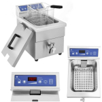 Deep Deep fryer frytkownica induction with tap 230V Royal Catering 10L