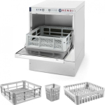 Hendi Bar glass dishwasher + dispenser + pump basket 40x40cm 230V 3 PROGRAMS