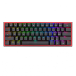 REDRAGON FIZZ PRO K616-RGB B klaviatuur M&auml;ngimine USB + RF Wireless + Bluetooth QWERTY Inglise Must, Punane