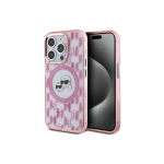 Case Case Karl Lagerfeld KLHMP15XHMCKMHP iPhone 15 Pro Max 6.7" pink IML Monogram Karl&Choupette Head MagSafe