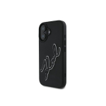 Karl Karl Lagerfeld 3D Rubber Signature iPhone 16 Case - Black