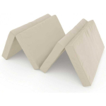 Foldable Foldable gymnastic mattress SANRO 200x100x10 cm cream (4 parts)