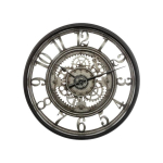 Atmosphera MECA wall clock loft style, &Oslash; 51 cm, gray